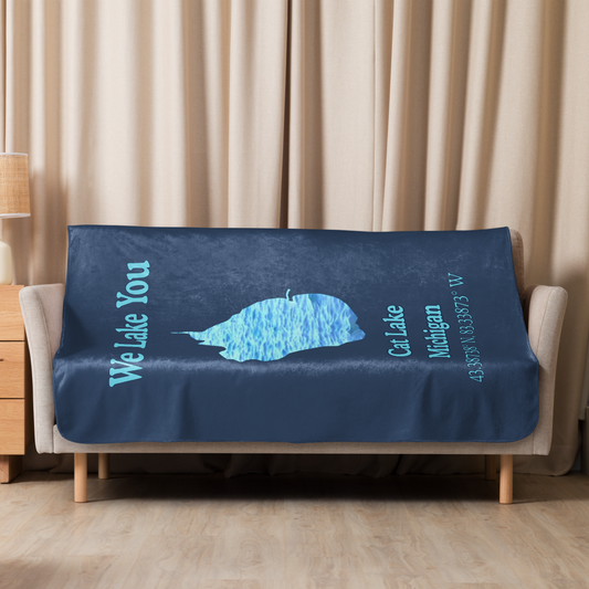 Cat Lake Sherpa Blanket