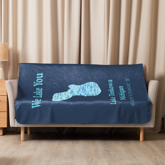 Lake Tonkowa Sherpa Blanket