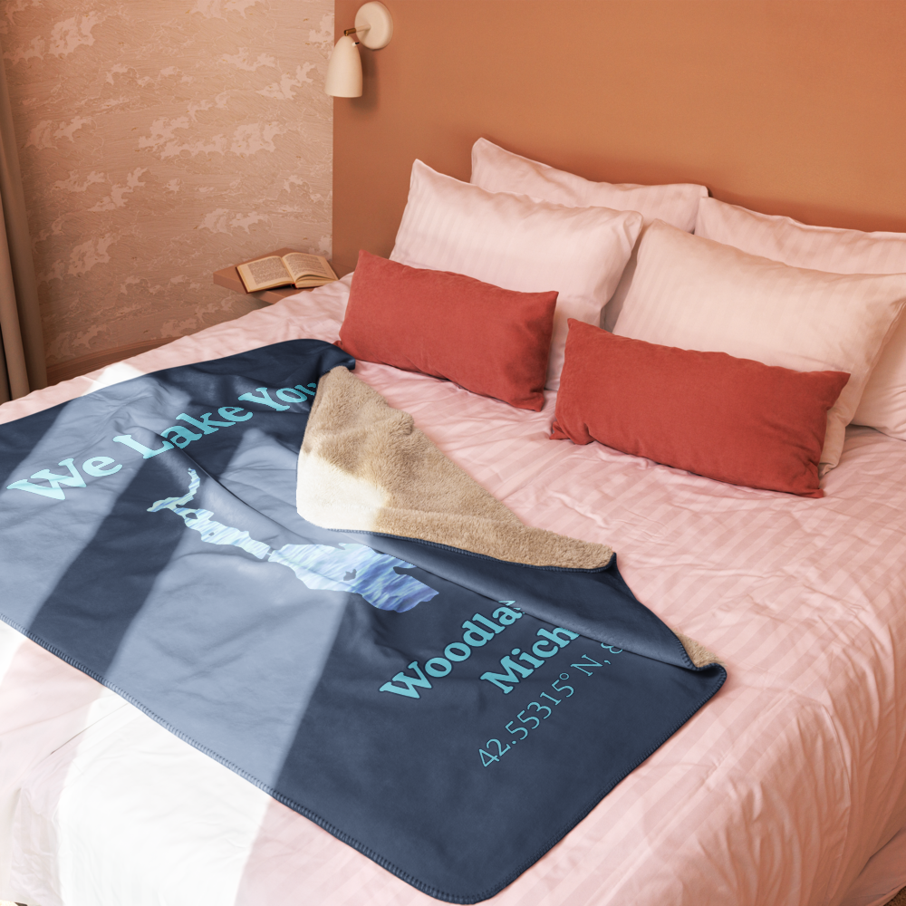 Woodland Lake Sherpa Blanket