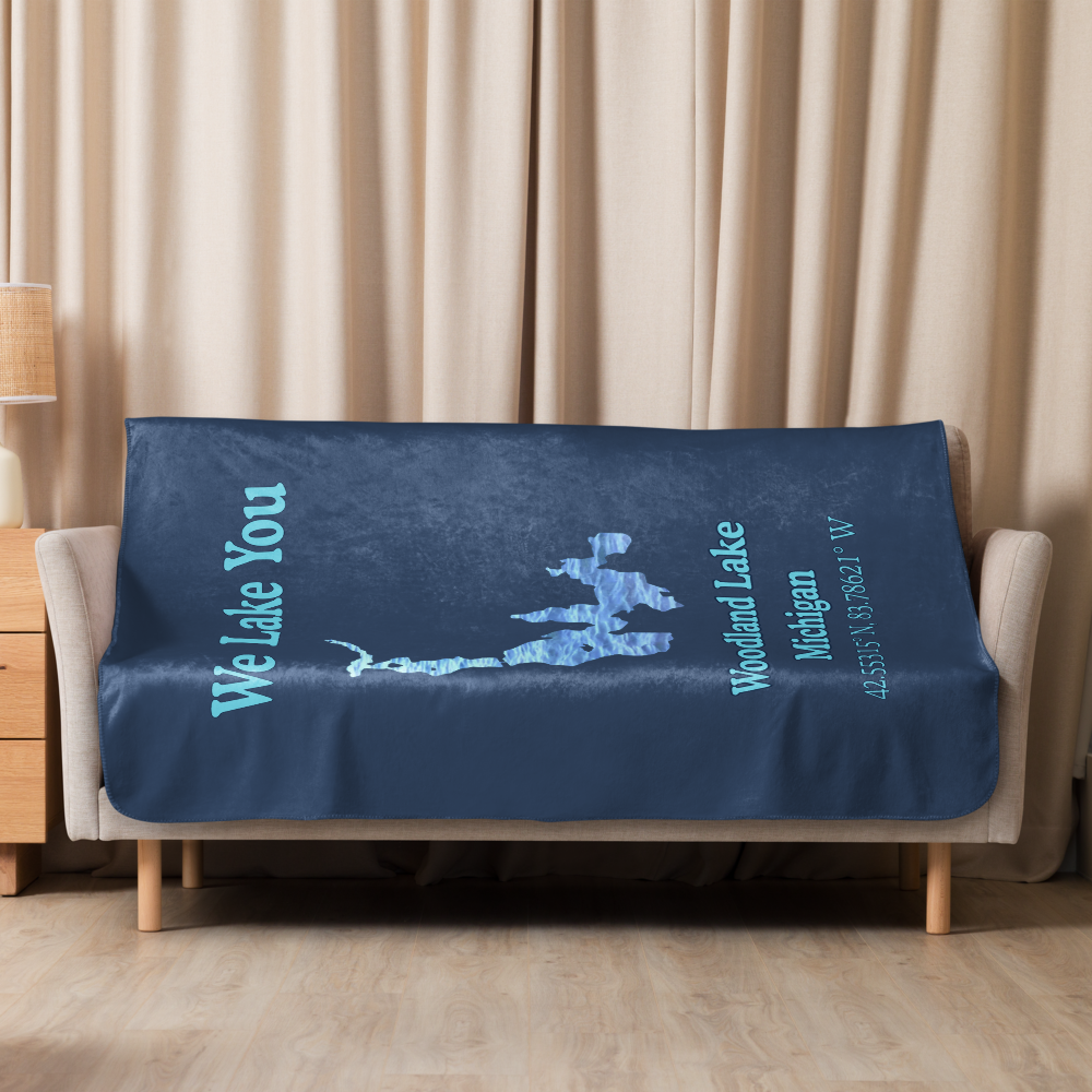 Woodland Lake Sherpa Blanket