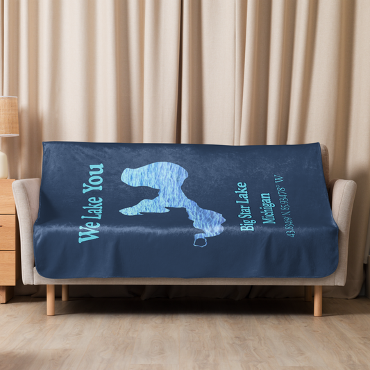 Big Star Lake Sherpa Blanket