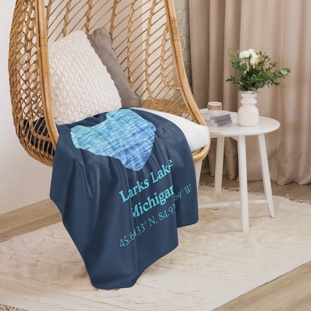 Larks Lake Sherpa Blanket
