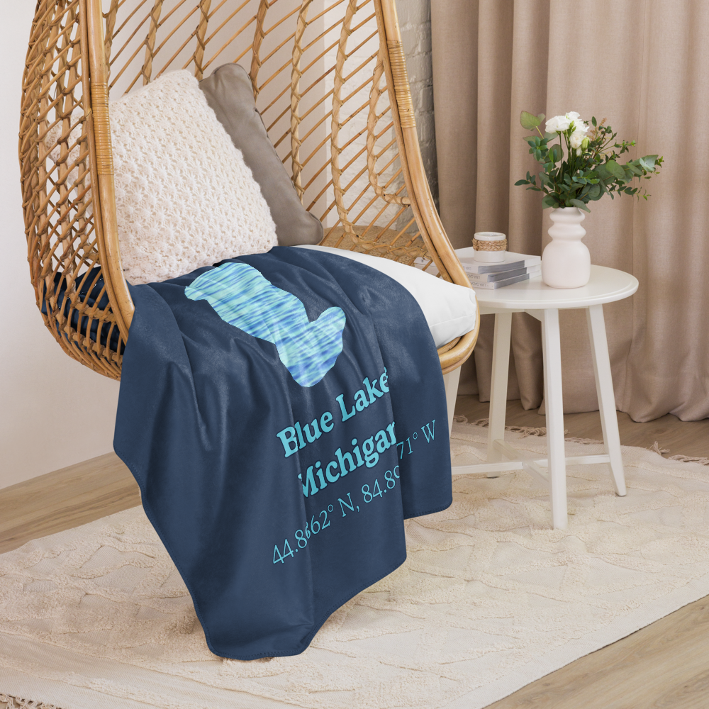 Blue Lake Sherpa Blanket