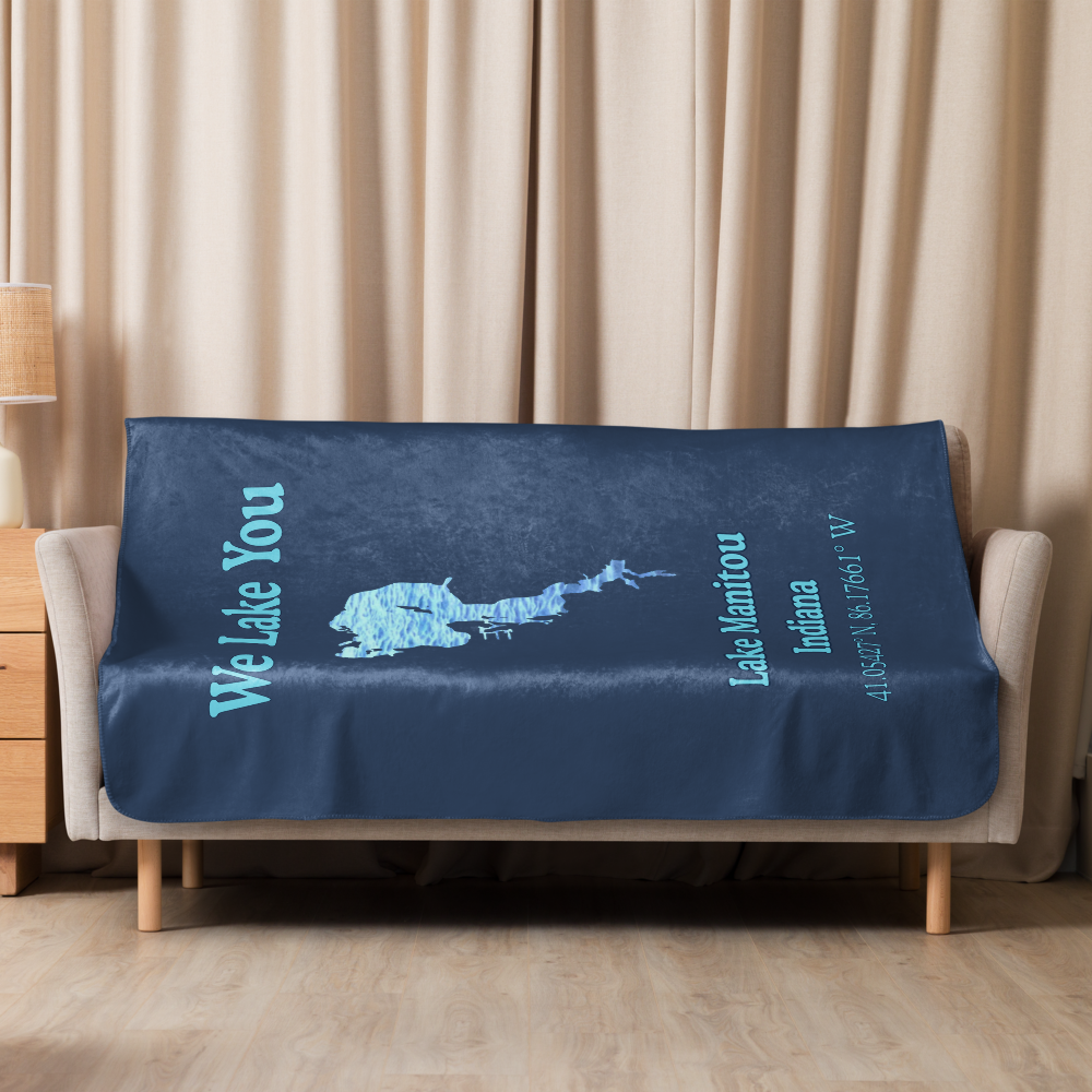 Lake Manitou Sherpa Blanket
