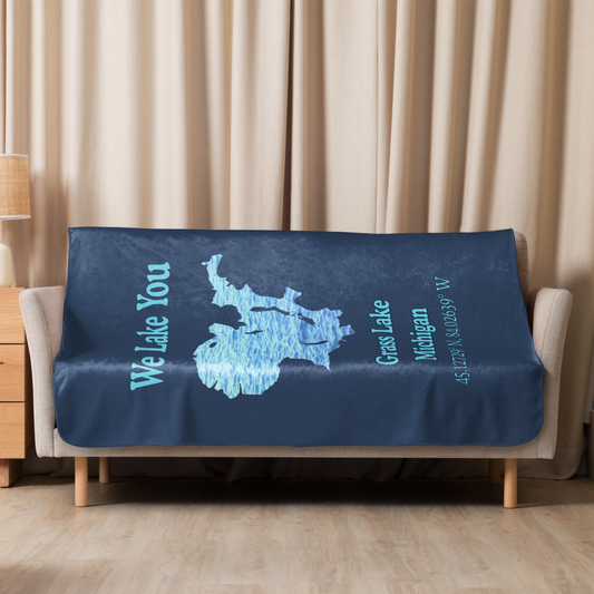 Grass Lake Sherpa Blanket