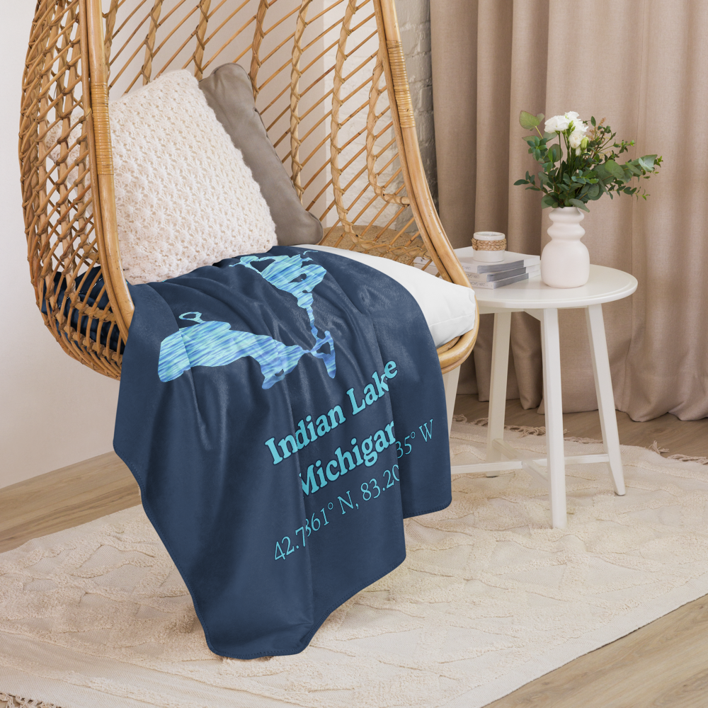 Indian Lake Sherpa Blanket