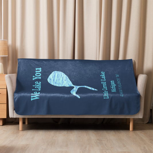 LIttle Carroll Lake Sherpa Blanket