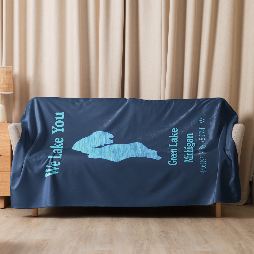 Green Lake Sherpa Blanket
