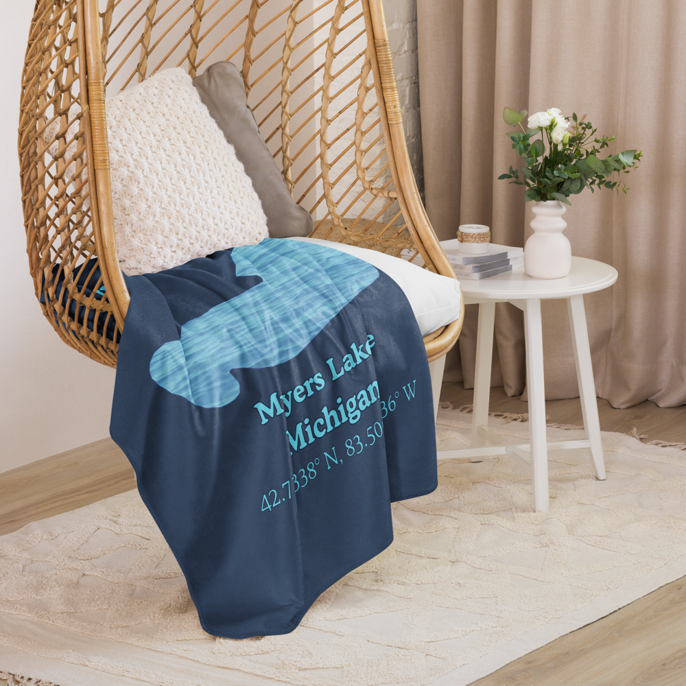 Myers Lake  Sherpa Blanket