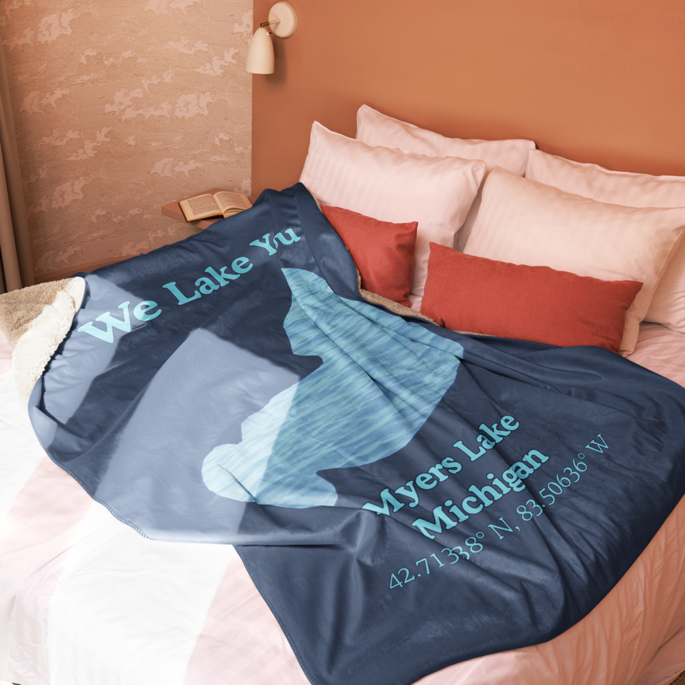 Myers Lake  Sherpa Blanket