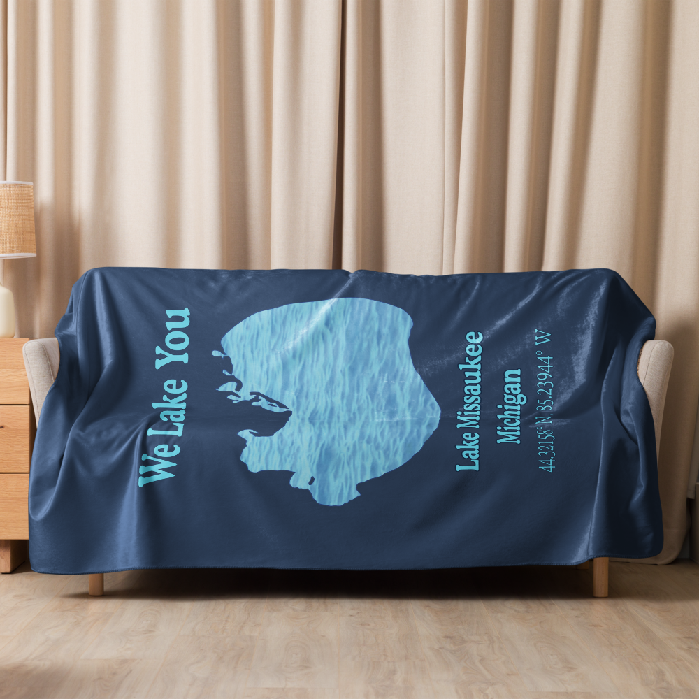 Lake Missaukee Sherpa Blanket