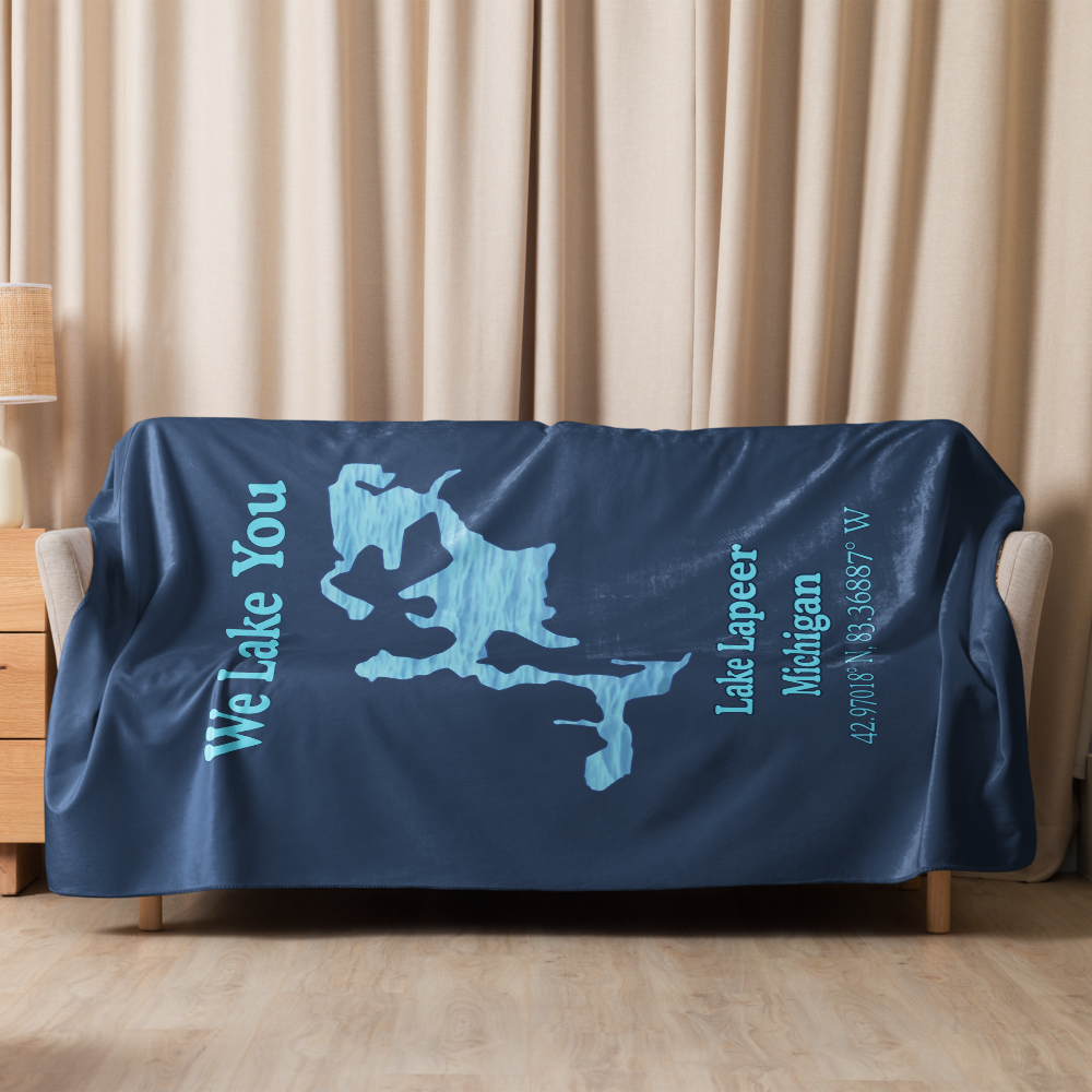 Lake Lapeer Sherpa Blanket