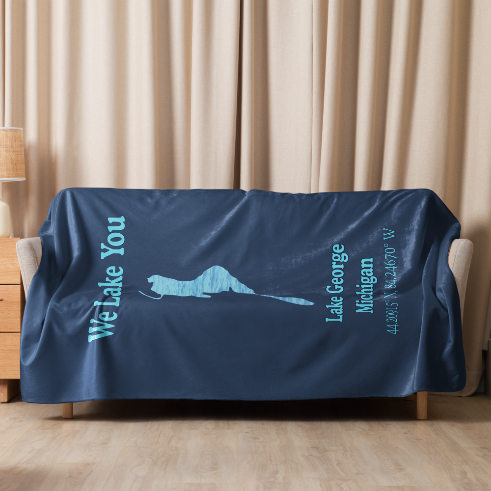Lake George Sherpa Blanket