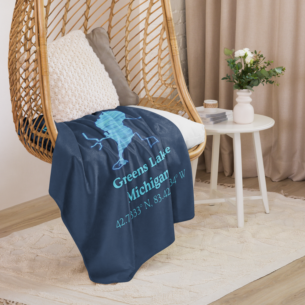Sherpa blanket with Greens Lake