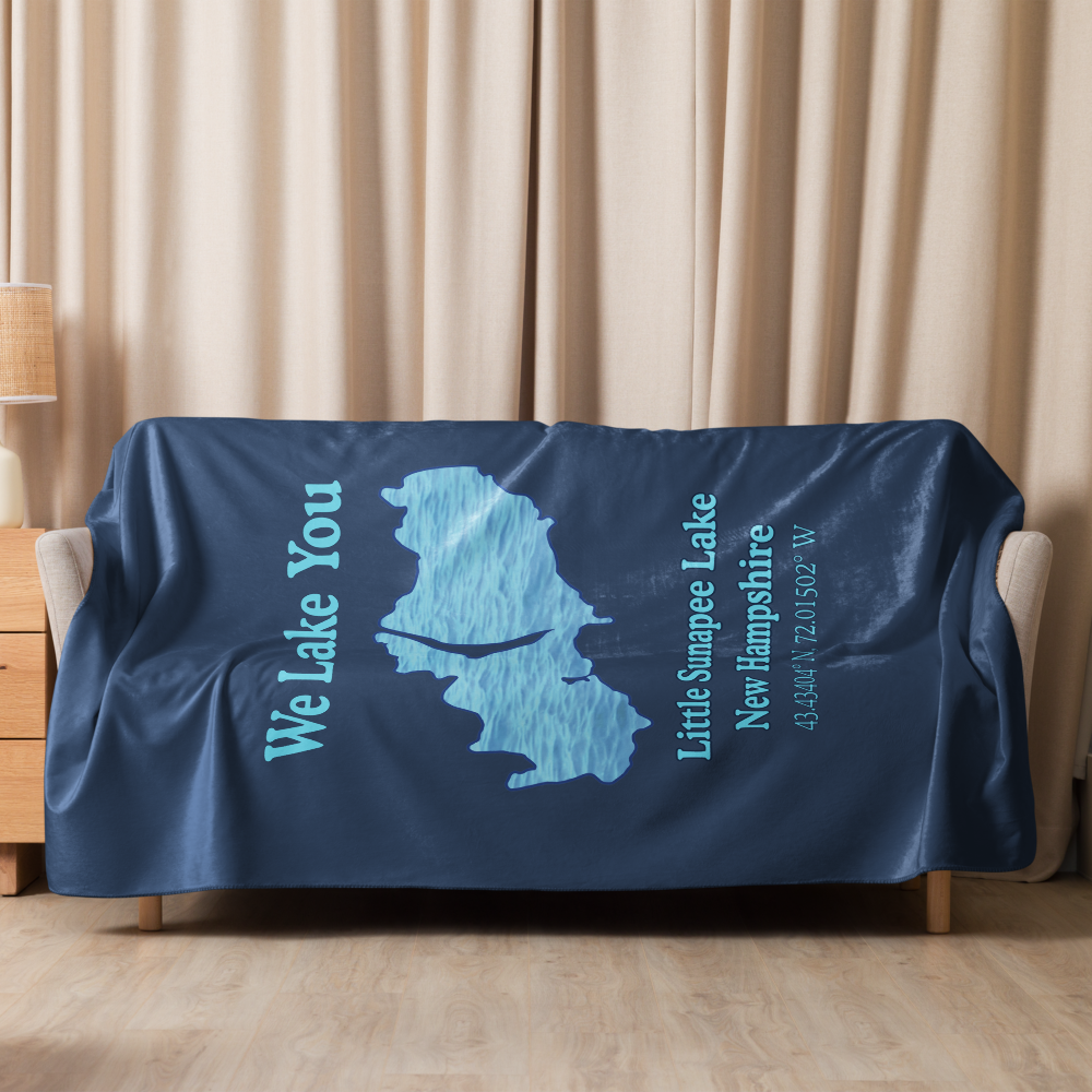 Little Sunapee Lake Sherpa Blanket