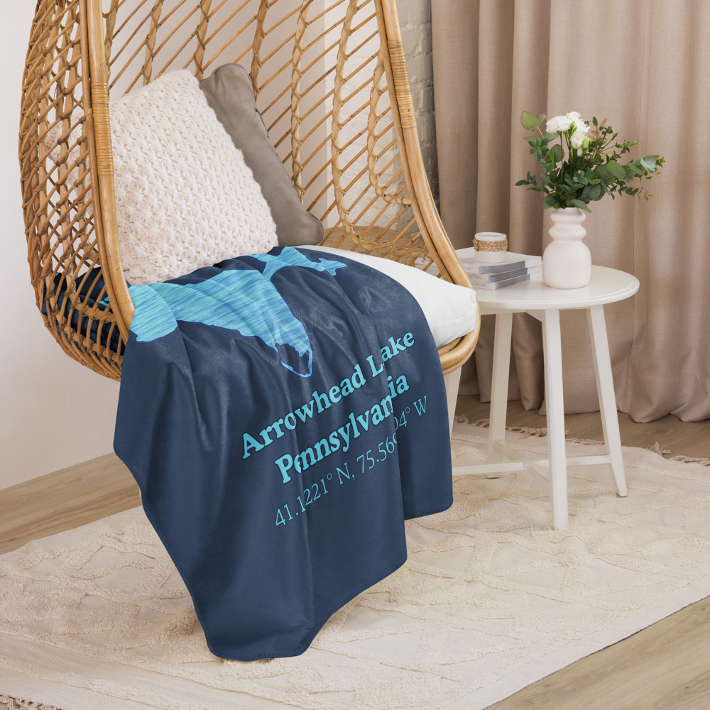 Arrowhead Lake Sherpa Blanket