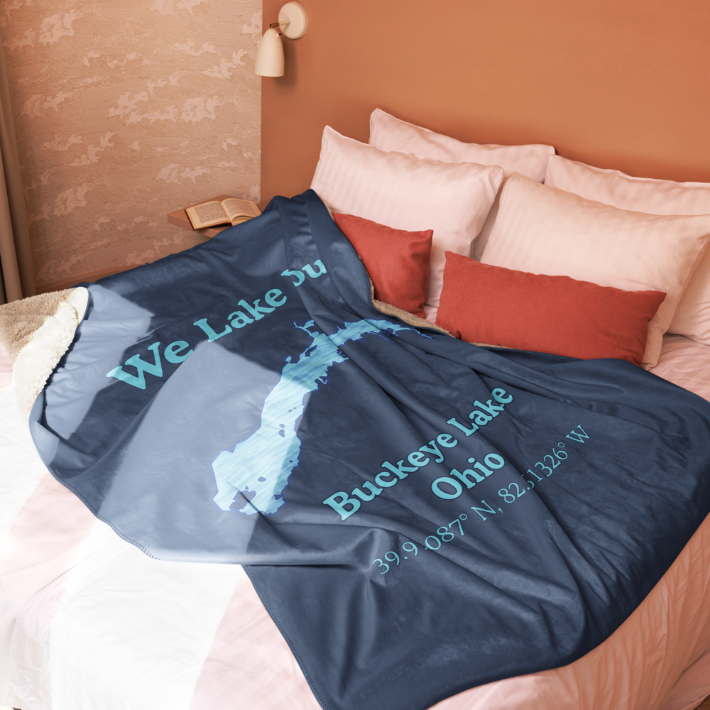 Buckeye Lake Sherpa Blanket
