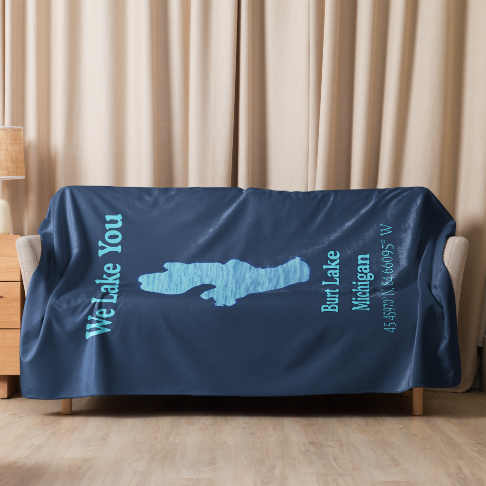 Burt Lake Sherpa Blanket