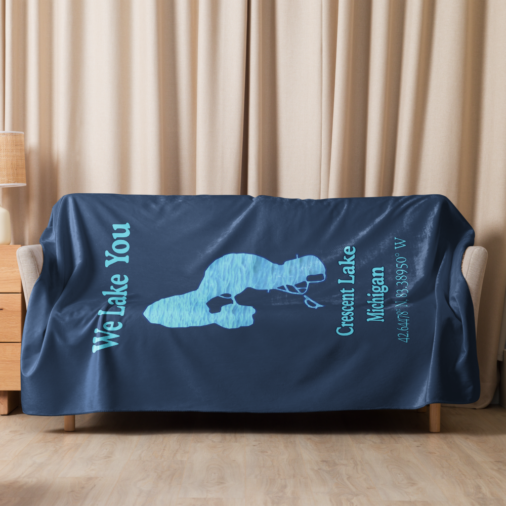 Crescent Lake Sherpa Blanket