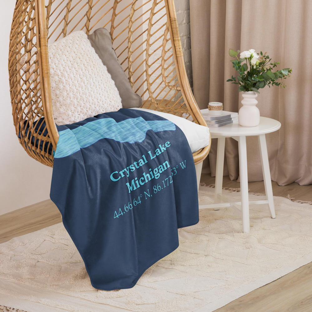 Crystal Lake Sherpa Blanket