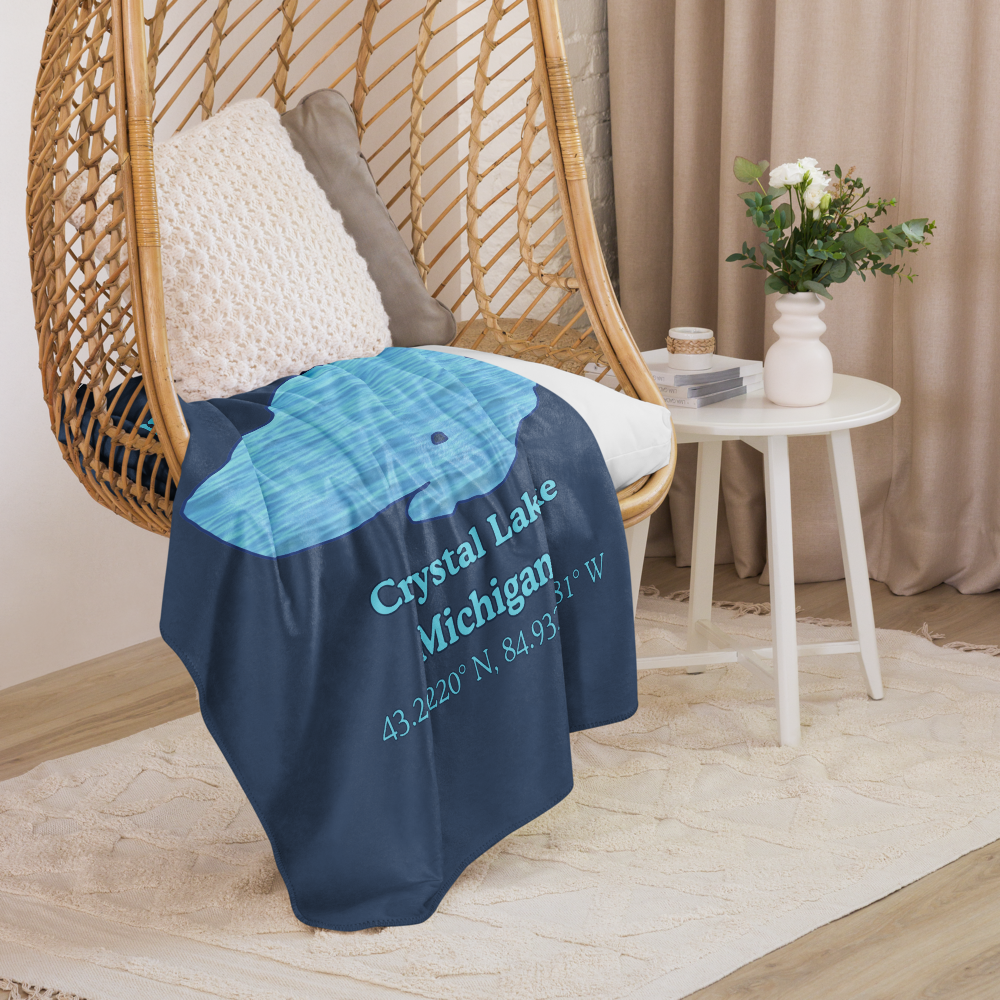 Crystal Lake Sherpa Blanket