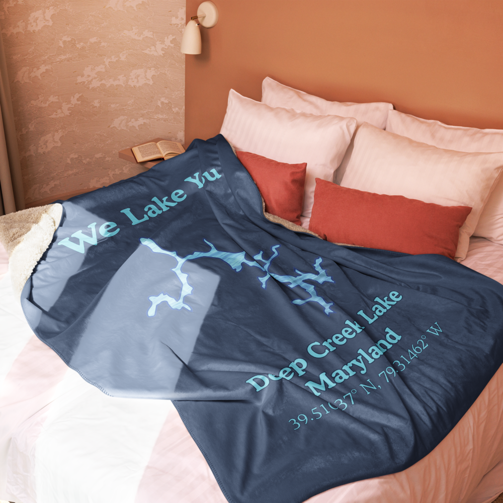 Deep Creek Lake Sherpa Blanket