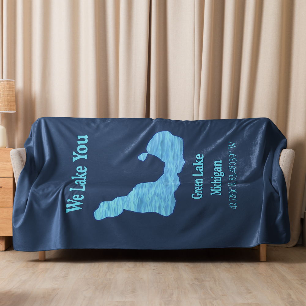 Green Lake Sherpa Blanket