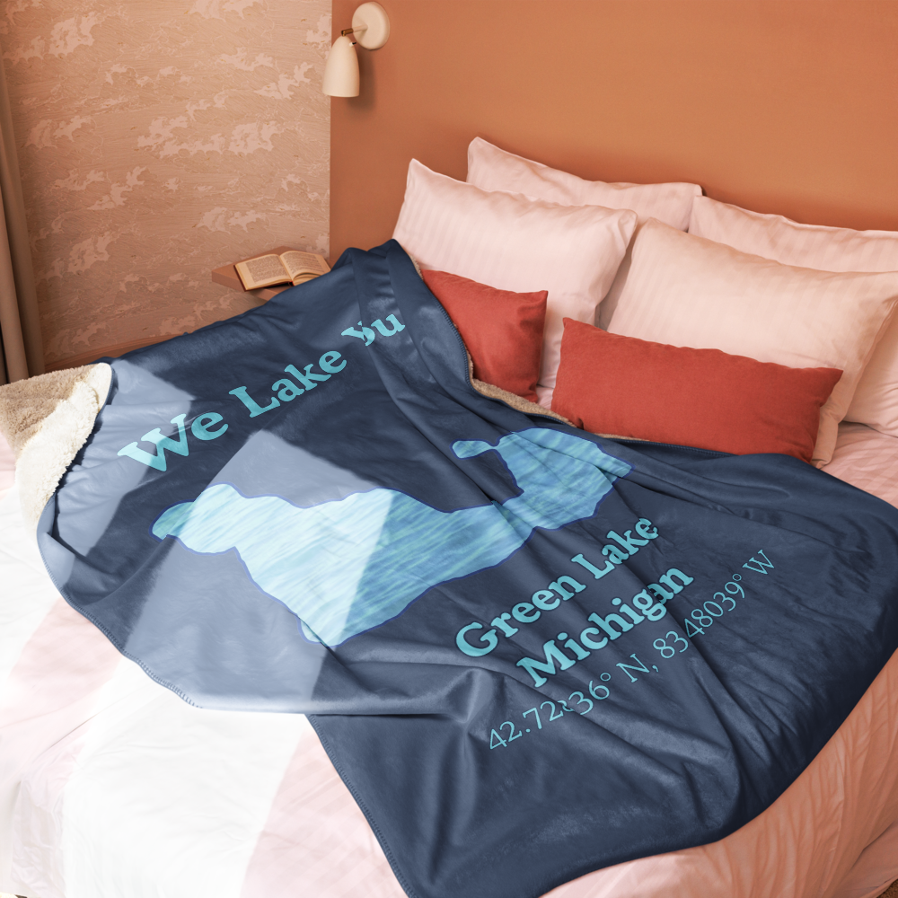 Green Lake Sherpa Blanket
