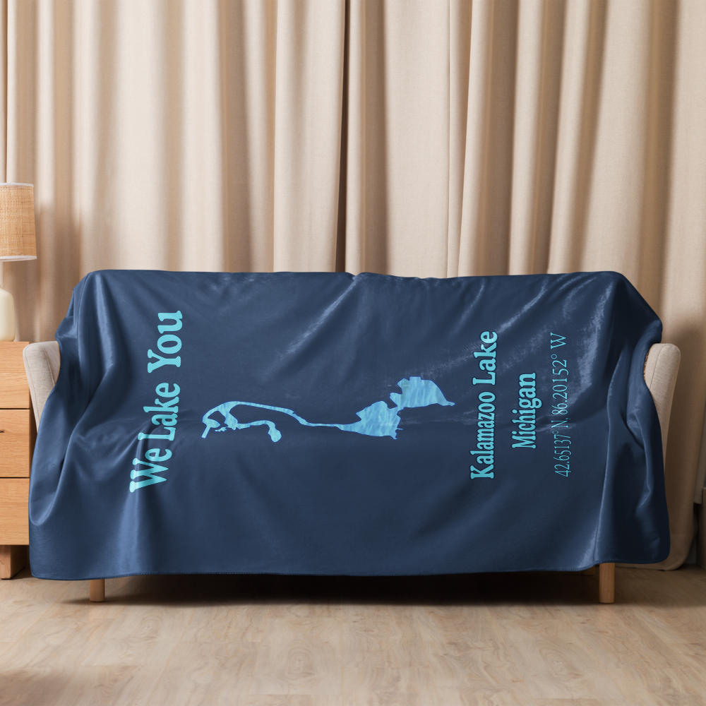 Kalamazoo Lake Sherpa Blanket