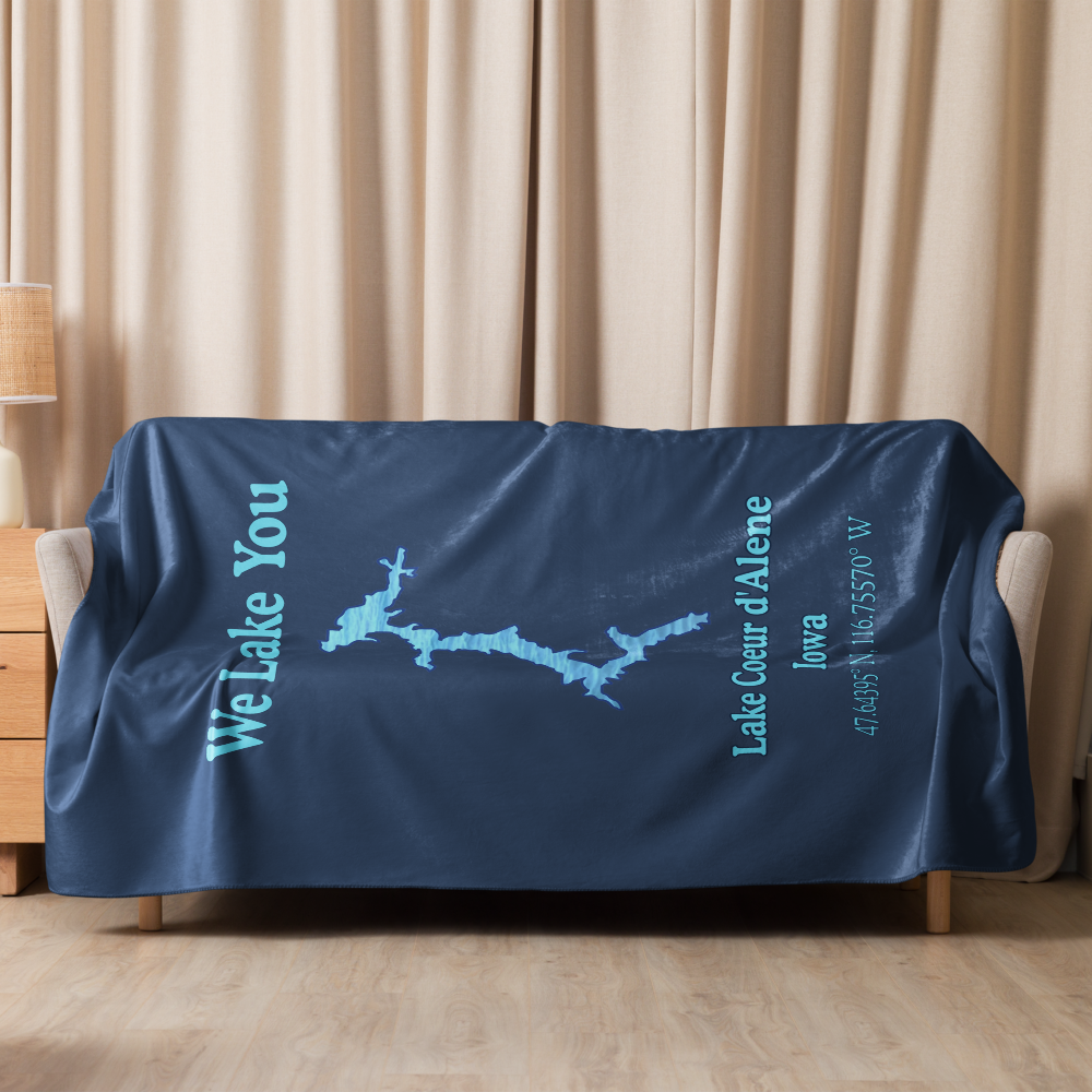 Lake Coeur d'Alene Sherpa Blanket