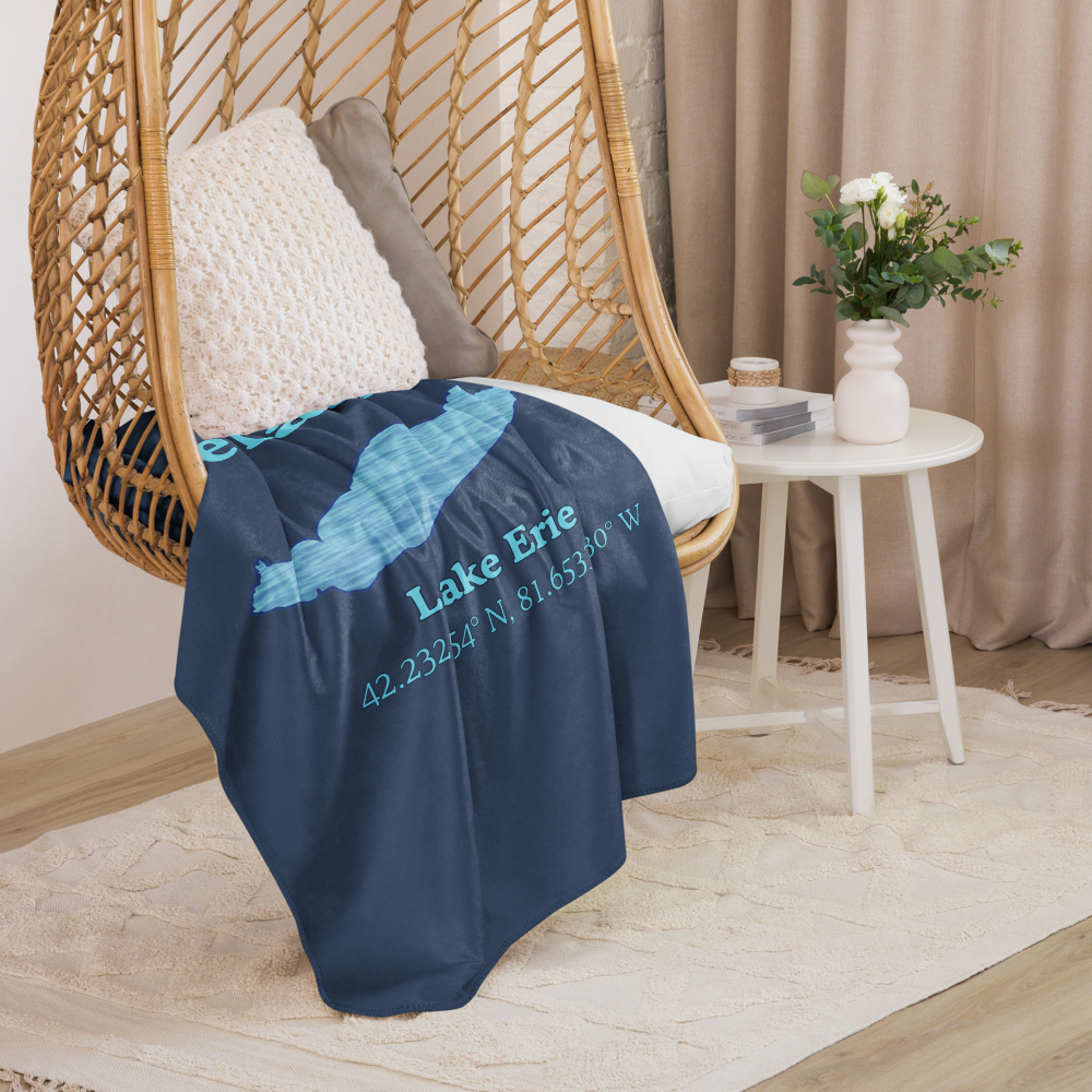 Lake Erie Sherpa Blanket