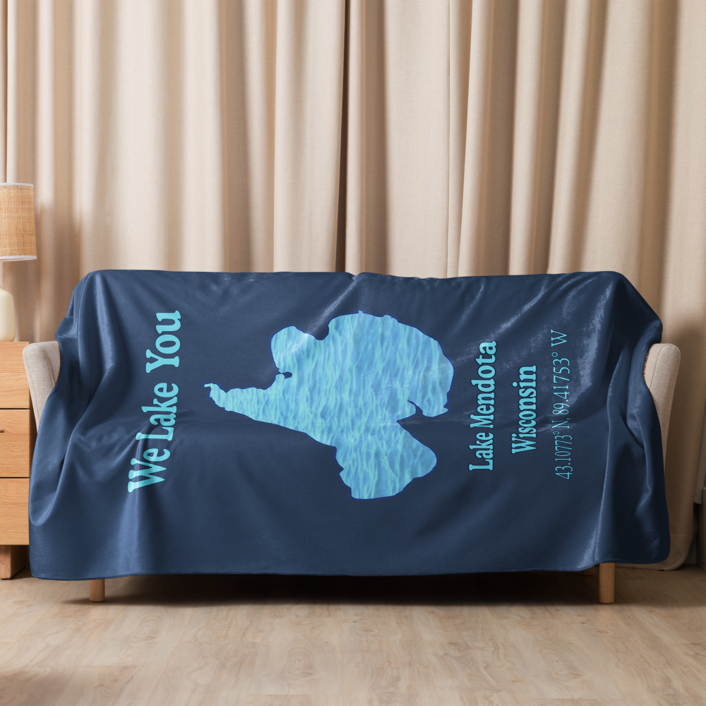 Lake Mendota Sherpa Blanket