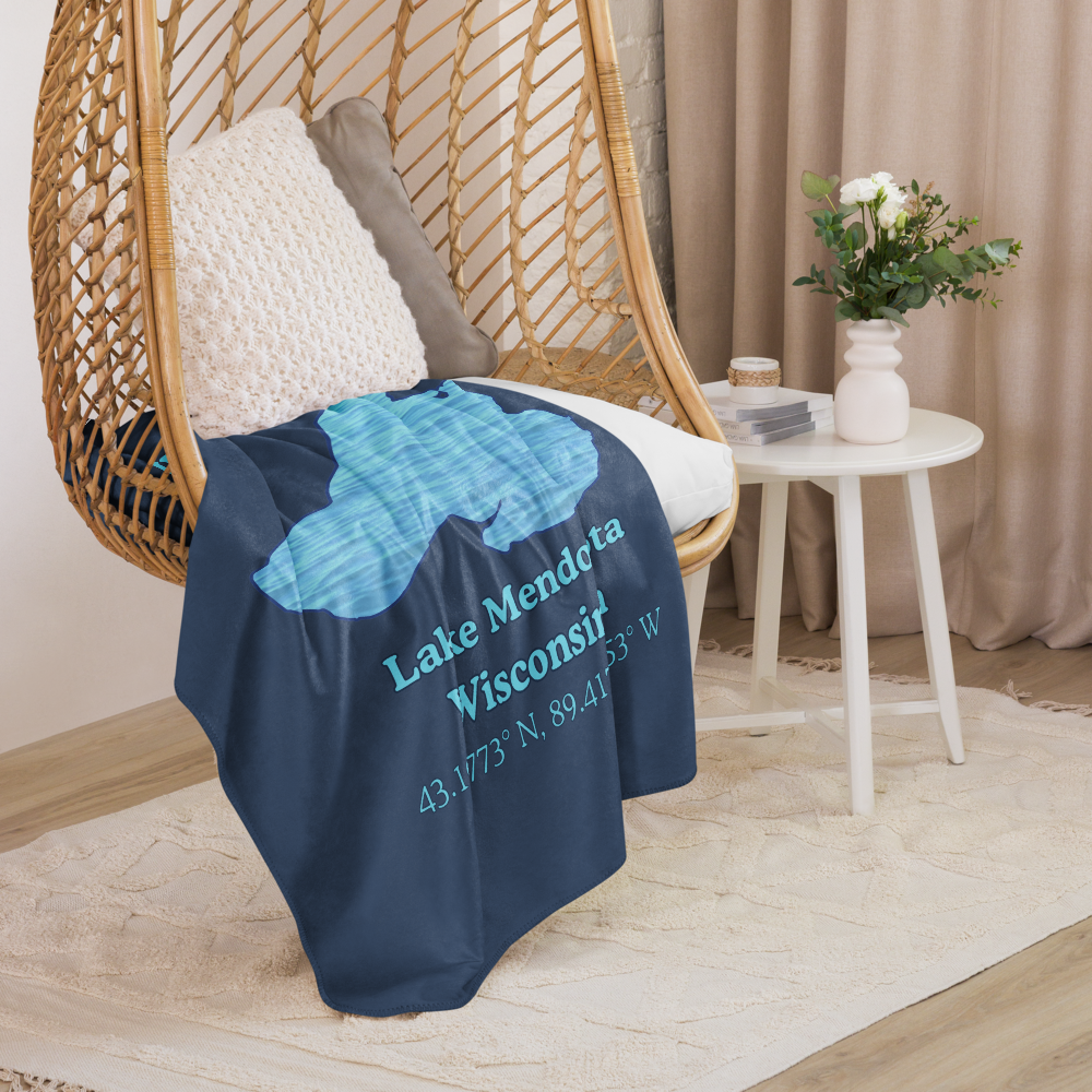 Lake Mendota Sherpa Blanket