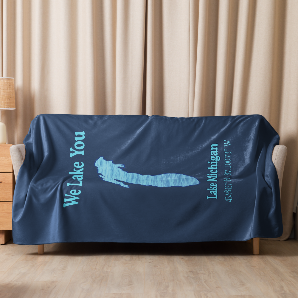 Lake Michigan Sherpa Blanket
