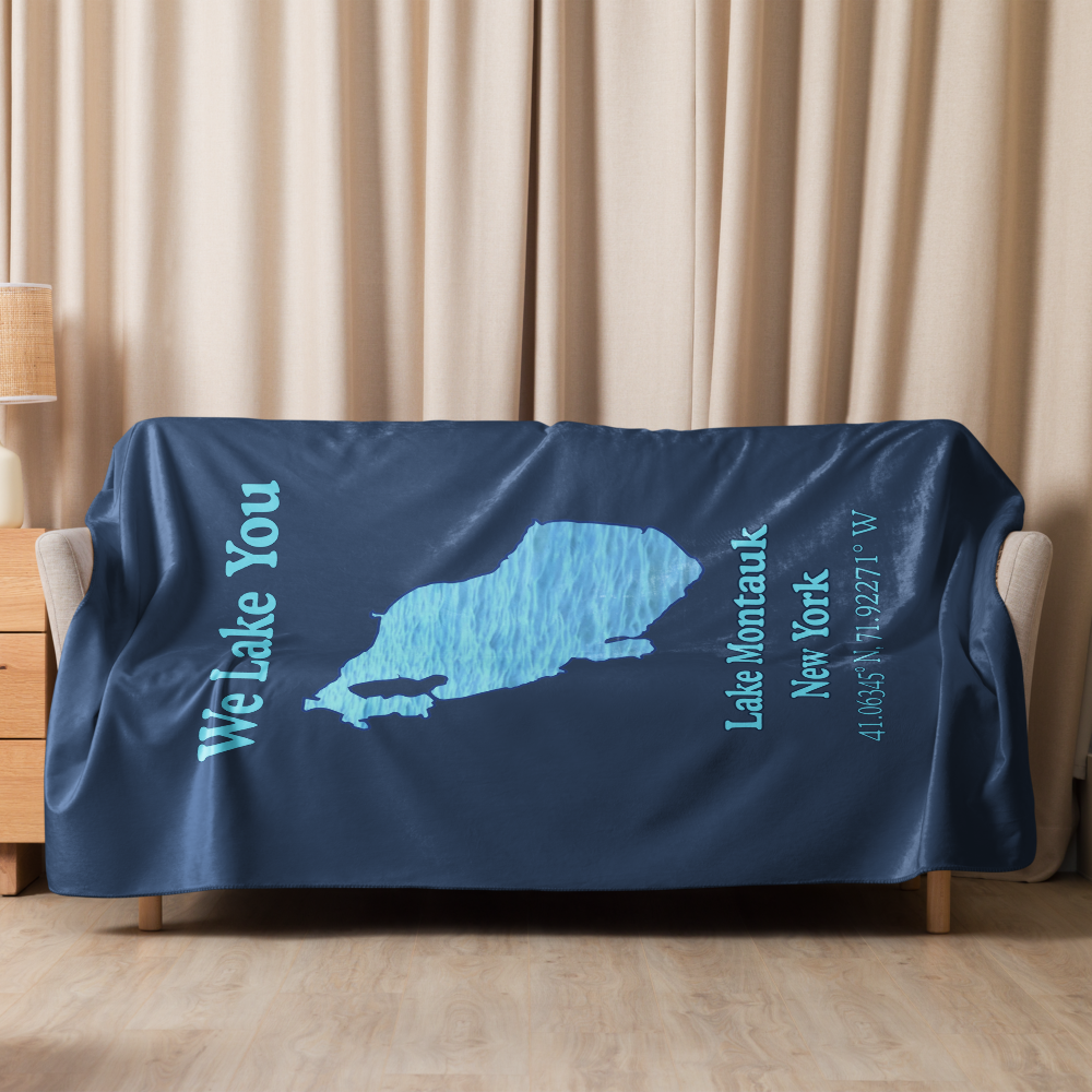 Lake Montauk Sherpa Blanket
