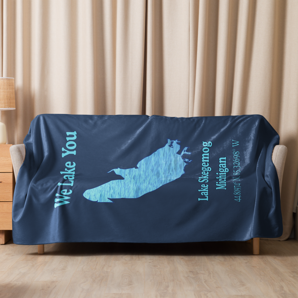 Lake Skegemog Sherpa Blanket