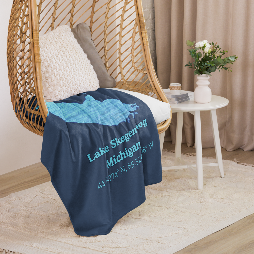 Lake Skegemog Sherpa Blanket