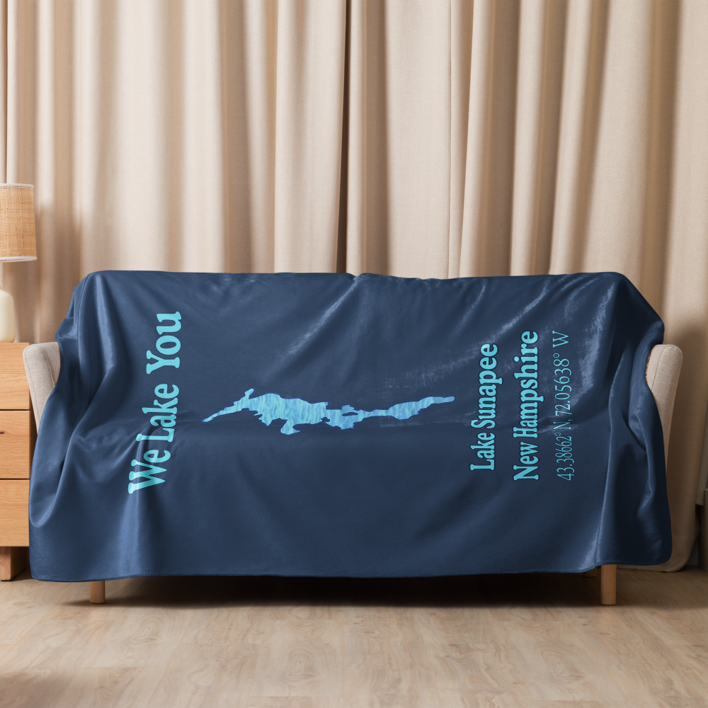 Lake Sunapee Sherpa Blanket