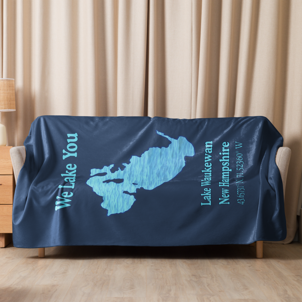 Lake Waukewan Sherpa Blanket