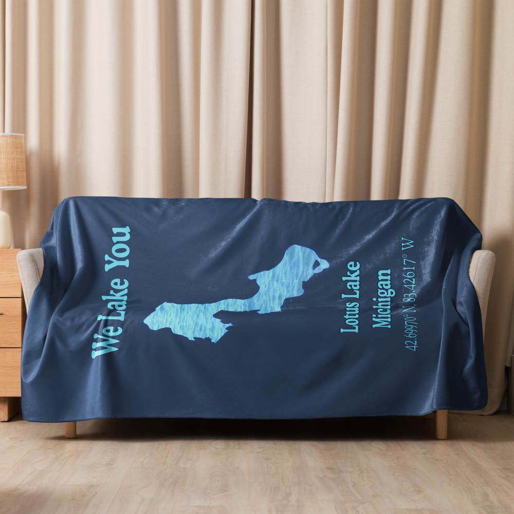 Lotus Lake Sherpa Blanket