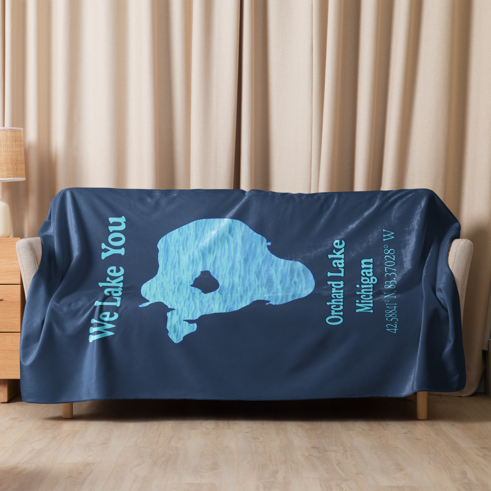 Orchard Lake Sherpa Blanket