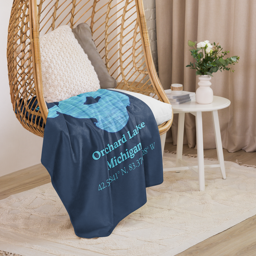 Orchard Lake Sherpa Blanket