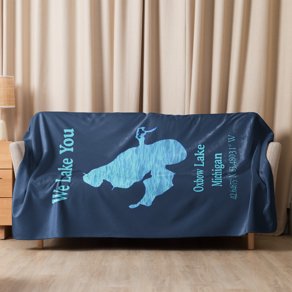 Oxbow Lake Sherpa Blanket