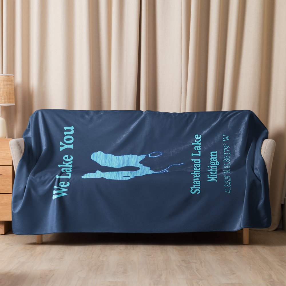Shavehead Lake Sherpa Blanket