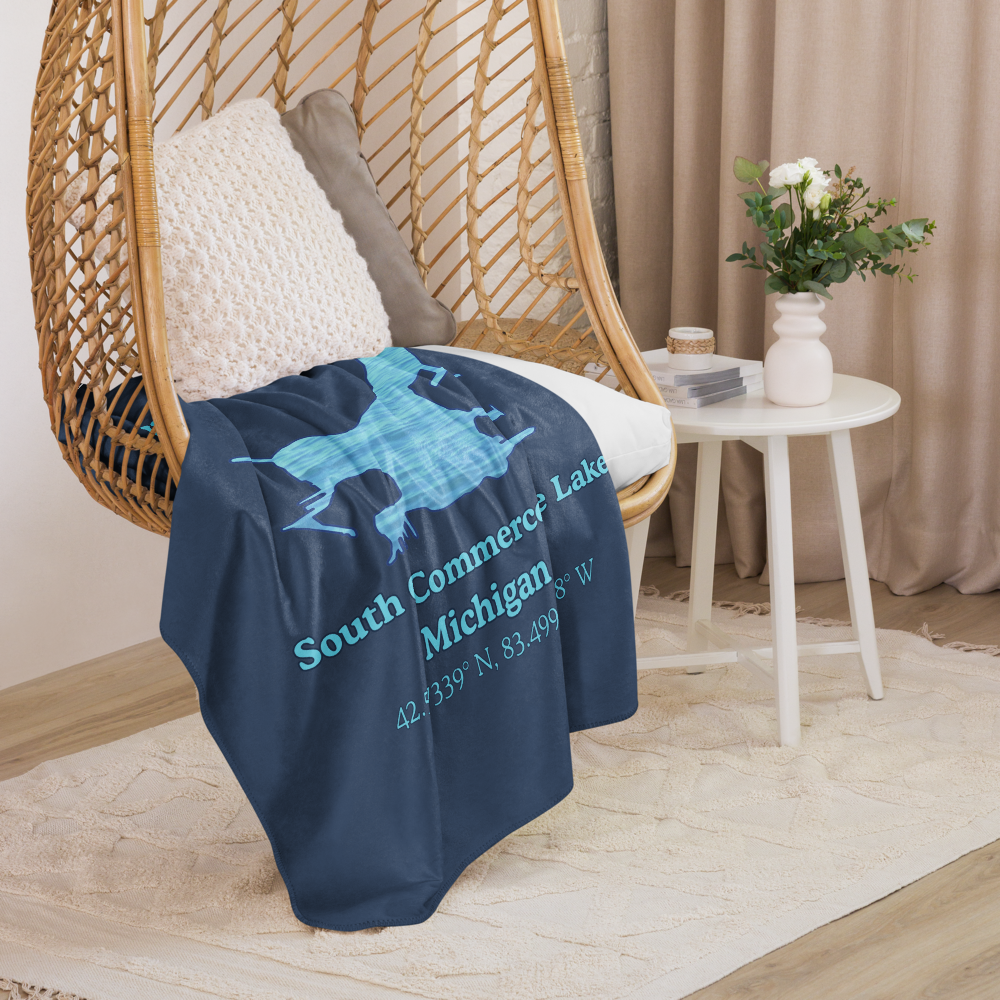 South Commerce Lake Sherpa Blanket