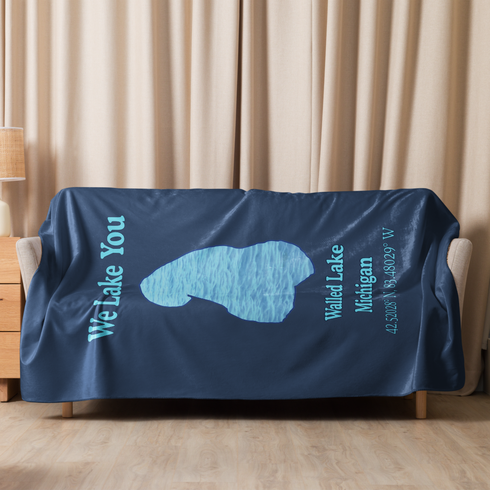 Walled Lake Sherpa Blanket