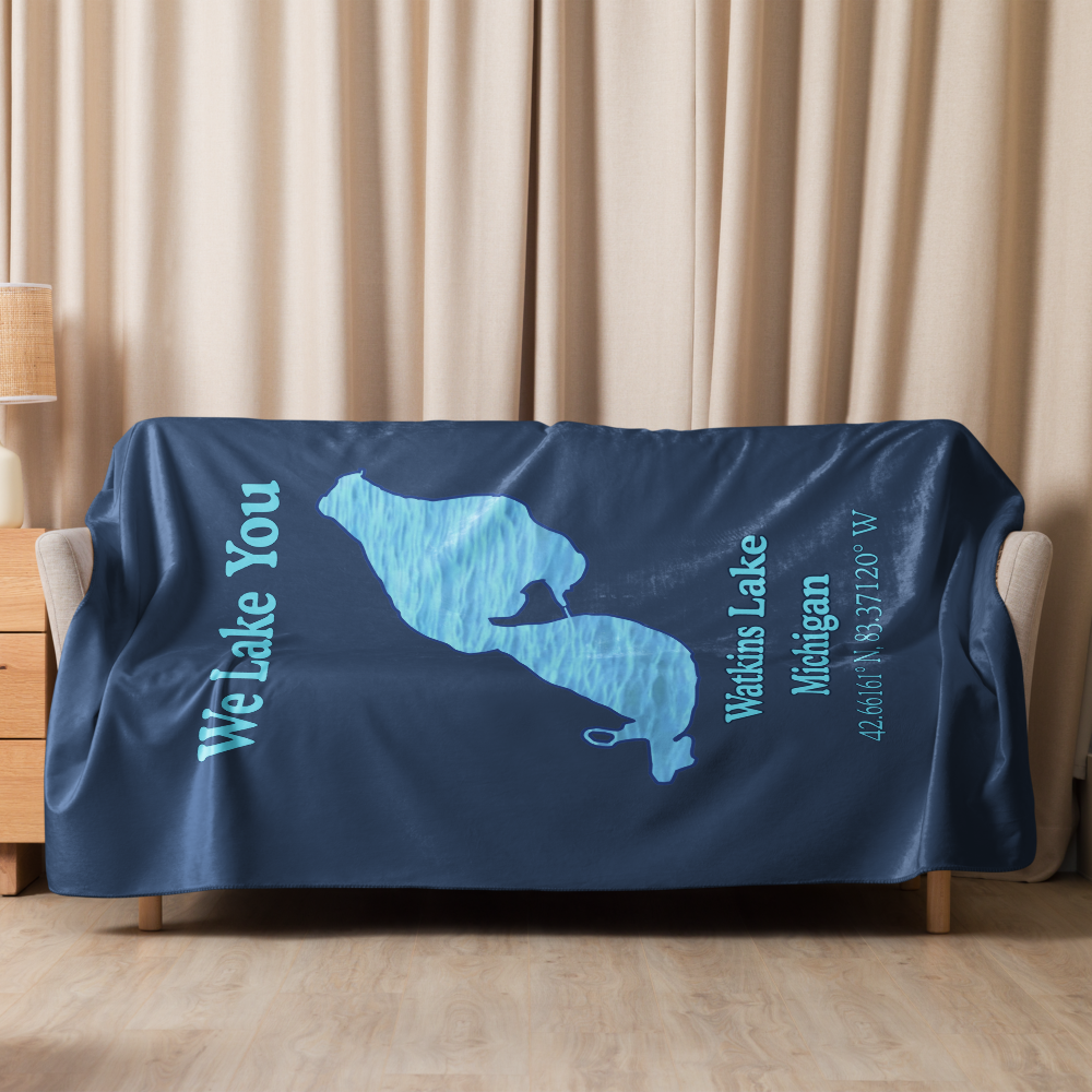 Watkins Lake Sherpa Blanket