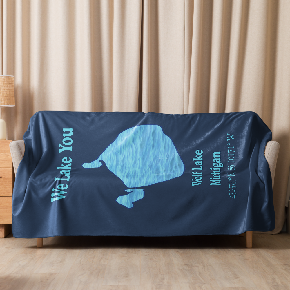 Wolf Lake Sherpa Blanket