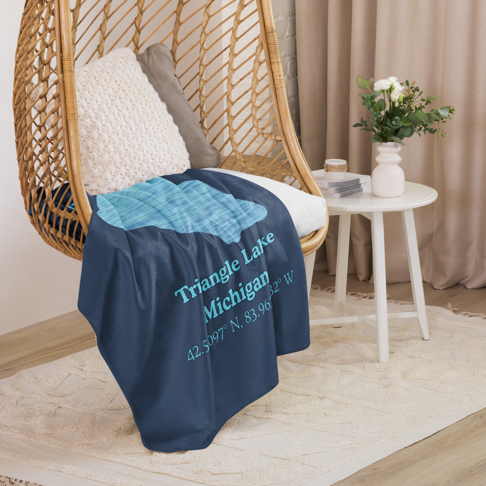 Triangle Lake Sherpa Blanket