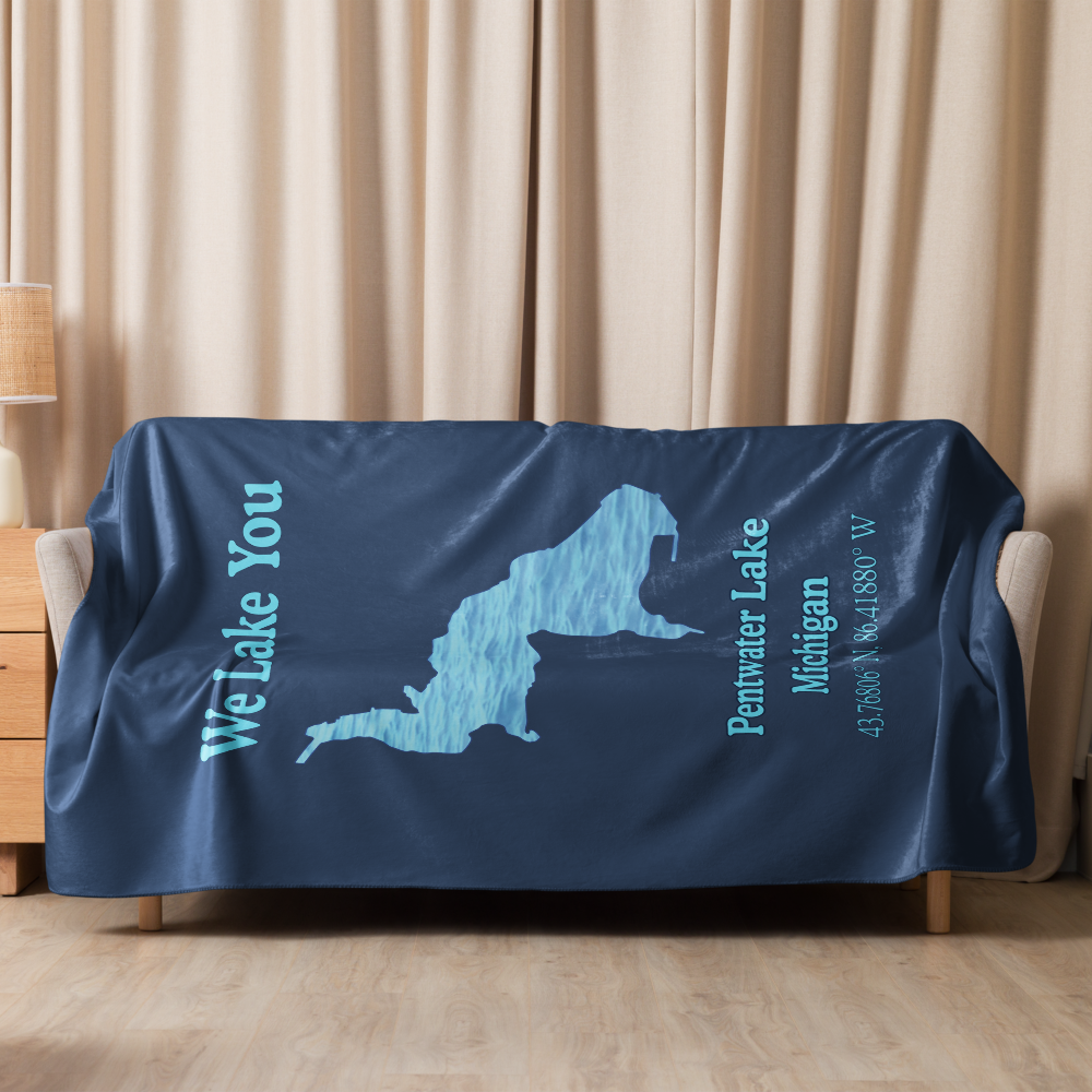 Pentwater Lake Sherpa Blanket